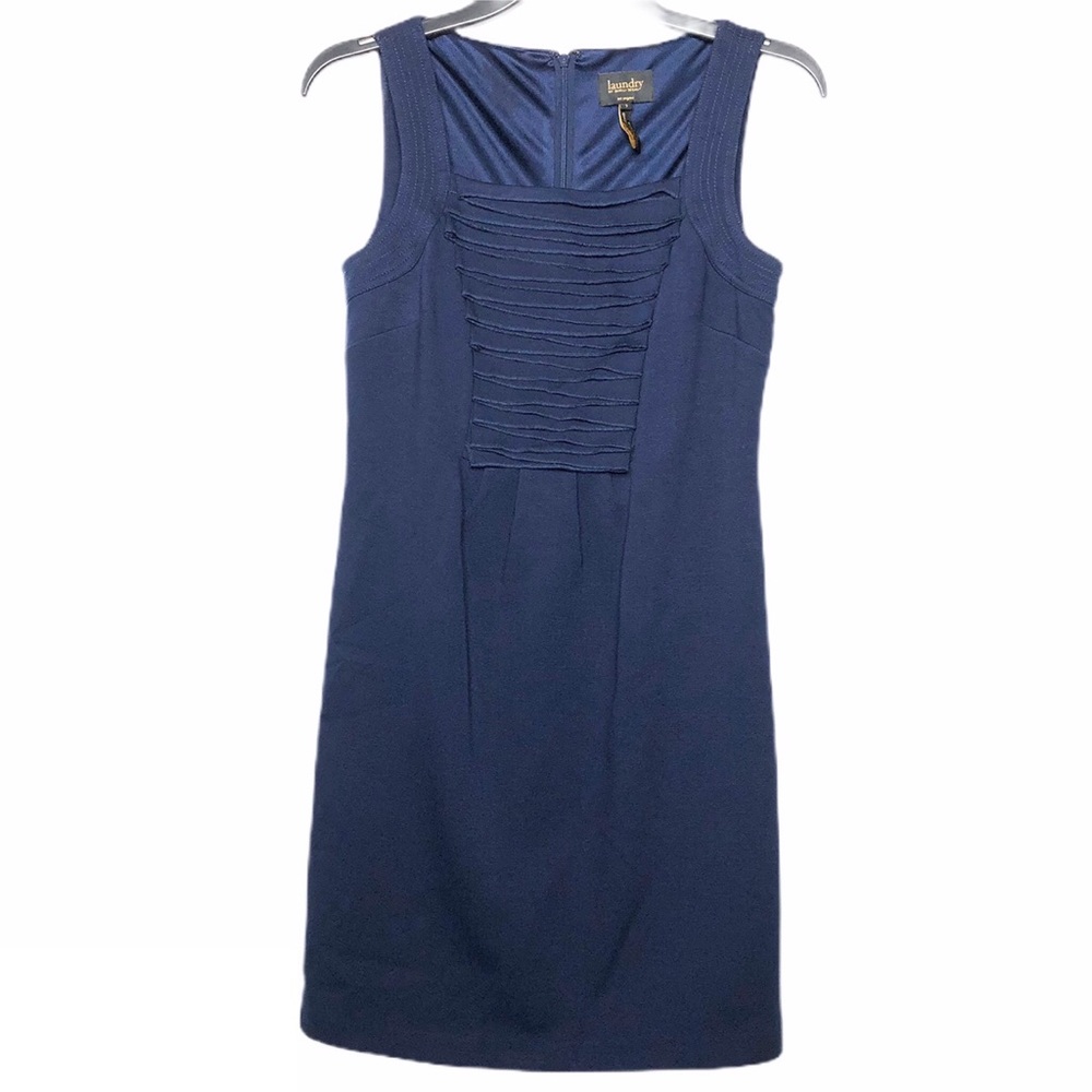 Laundry by Shelli Segal Blue Sleeveless Dress